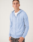 Full-Zip Hoodie Light Blue