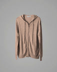 Full-Zip Hoodie Beige