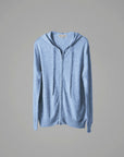 Full-Zip Hoodie Light Blue